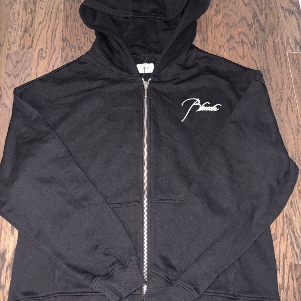 Black Rhude Hoodie with White Logo